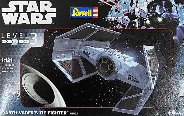 STAR WARS EPISODE VII MODEL KIT 1/121 DARTH VADER'S TIE FIGHTER 9 CM